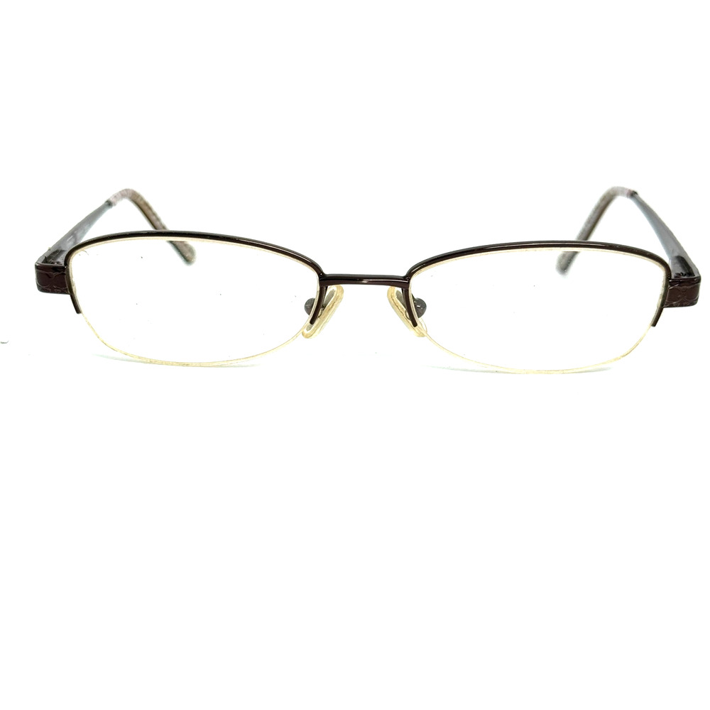 Coach DANA (130) COFFEE 50-17-135 Brown Half Rim Metal Eyeglasses Frame‎ 19200